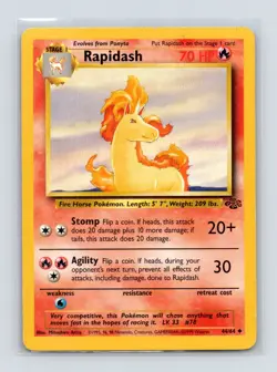 Pokemon TCG Rapidash 44/64 Jungle Unlimited LP - Image 1