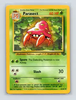 Pokemon TCG Parasect 41/64 Jungle Unlimited LP - Image 1