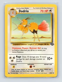 Pokemon TCG Dodrio 34/64 Jungle Unlimited LP - Image 1