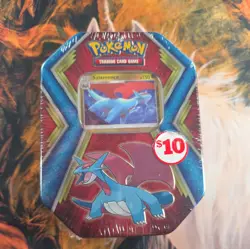 Pokemon TCG Salamence Dragons Tin & 10 Mini 3-Card Booster Packs New Sealed - Image 1