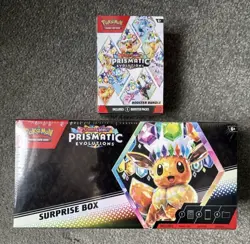 Pokemon Scarlet & Violet Prismatic Evolutions Booster Bundle & Surprise Box - Image 1