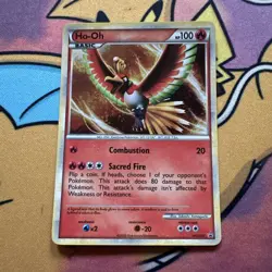 Pokemon Black Star Promo Holo Ho-Oh HGSS01 Lightly Played LP - Image 1