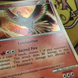 Pokemon Black Star Promo Holo Ho-Oh HGSS01 Lightly Played LP - Image 5