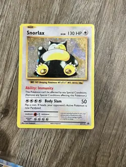 Pokemon TCG Card - Snorlax XY179 Holo Promo XY Black Star Promos LP - Image 1
