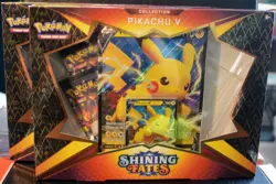 LOT of 2 2021 Sealed Pokemon Shining Fates PIKACHU V Collection - Image 1