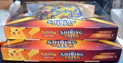 LOT of 2 2021 Sealed Pokemon Shining Fates PIKACHU V Collection - Image 2