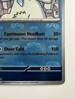 Beartic Master Ball Pattern 026/086 - Pokemon TCG SV Black Bolt Holo Rare NM Eng - Image 3