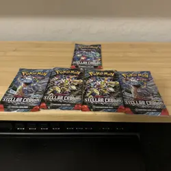 Pokemon 5 Unopened Packs Of Stellar Crown - Image 1