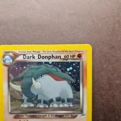 Dark Donphan 3/105 Pokemon Neo Destiny Holo Rare Card - LP - Image 4