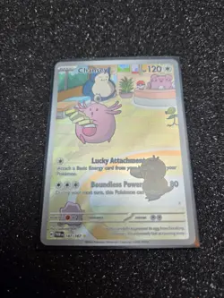 CHANSEY 2024 POKEMON TWILIGHT MASQUERADE ILLUSTRATION RARE 187/167 - Image 1