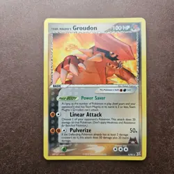 Team Magma's Groudon 9/95 Pokemon Team Magma vs Team Aqua Regular Rare Card - LP - Image 1