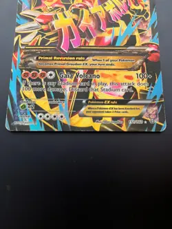 PRIMAL GROUDON EX FULL ART HOLO 151/160 LP PRIMAL CLASH OMEGA POKEMON CARD READ - Image 3