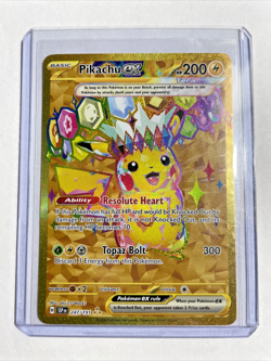 Pokemon Pikachu ex 247/191 Surging Sparks Holo Hyper Rare (10 Potential) - Image 3