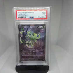 2021 Pokemon Fusion Strike Celebi V 245 Alt Art PSA 9 Mint - Image 1
