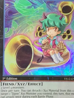 Melomelody The Brass Djinn YS12-EN042 1st Edition Super Rare Yu-Gi-Oh! - Image 3