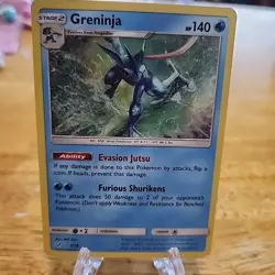 Greninja Holo Rare Card Detective Pikachu 9/18 Pokemon TCG - Image 1