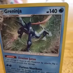 Greninja Holo Rare Card Detective Pikachu 9/18 Pokemon TCG - Image 3
