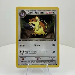 Dark Raticate 51/82 Team Rocket Pokemon Card 1st Edition - Image 1