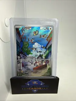 Pokemon TCG Chatot Full Art Holo Card 181/162 Temporal Forces Illustration Rare - Image 1
