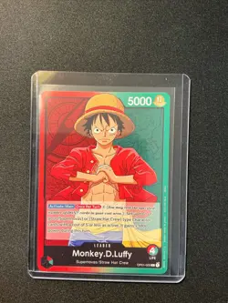 ONE PIECE Card Game Romance Dawn OP01-003 Monkey D Luffy Leader Pre Errata - Image 1