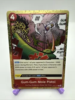 Gum Gum Mole Pistol ST21-017 C EX Gears ST21 One Piece Card - Image 1