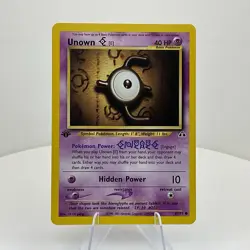 Unown [E] 67/75 Neo Discovery 1st Edition 1999 Vintage WOTC Pokemon Card - Image 1