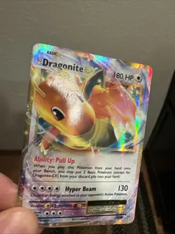 Pokemon XY Evolutions Dragonite EX Rare 72/108 Holo Card 2016 - DMG - Image 3