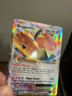 Pokemon XY Evolutions Dragonite EX Rare 72/108 Holo Card 2016 - DMG - Image 4