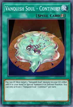Vanquish Soul ContinueU - WISU-EN025 Super Rare | Yu-Gi-Oh! Card - Image 1