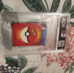 1999 BICYCLE POKEMON MINI PLAYING CARDS BLUE DECK 9 OF SPADES HITMONCHAN PSA 10 - Image 2