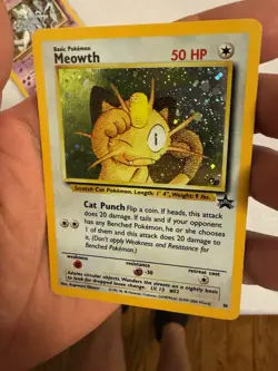 2000 Pokemon Meowth Holo WOTC Black Star Promo #10 - Game Boy Trading Card Game - Image 5
