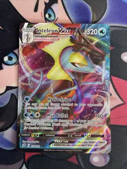 Inteleon VMAX 050/192 NM Ultra Rare Rebel Clash Pokemon Card 50/192 UR NM/M - Image 1
