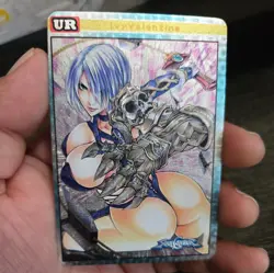 ivy valentine soulcalibur Pop Out Sexy Card Holo Anime CUSTOM ART - Image 1