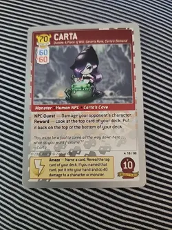 MapleStory iTCG Set 4: NPC Heroes CARTA #18/60 RARE Card - Image 1