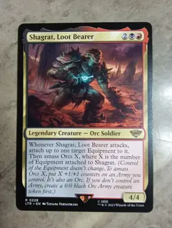 Shagrat, Loot Bearer Universes Beyond: the Lord of the Rings: Tales of Middle-Earth Regular for sale online - Image 1