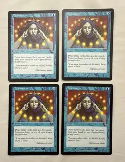 Brainstorm x4 MTG Mercadian Masques 4x Magic Very Good Light Play VG LP - Image 1