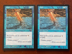 2 x MTG Magic the Gathering Tempest Chill LP/NM - Image 1