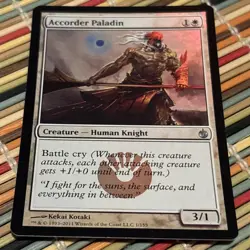 Accorder Paladin Mirrodin Besieged Foil Free Shipping - Image 1