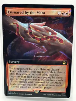 Ensnared by the Mara (Extended Art) (Surge Foil) Doctor Who, MTG Magic (975) - Image 1