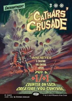 [1x] Cathars' Crusade - Showcase Near Mint, English Innistrad Remastered MTG Mag - Image 1