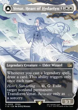 Venat, Heart of Hydaelyn BORDERLESS Final Fantasy Magic MTG NM - Image 1