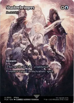 Shadowbringers - Dovin's Veto (Showcase) Final Fantasy Magic MTG NM - Image 1