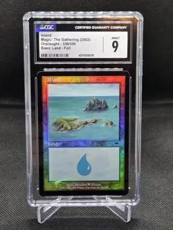 MTG Onslaught Foil Island 336/350 CGC Mint 9 - Image 1