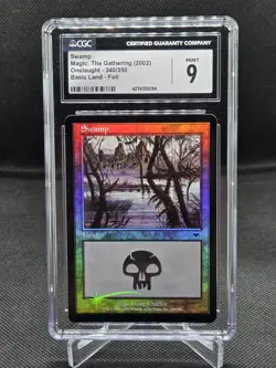 MTG Onslaught Foil Swamp 340/350 CGC Mint 9 - Image 1