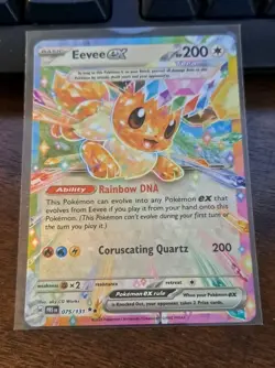 2025 Pokemon TCG S&V Prismatic Evolutions Eevee Ex Double Rare 075/131 - Image 1