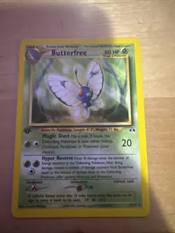 Pokemon TCG Butterfree Neo Discovery 19/75 1st Edition Rare Card - Image 1