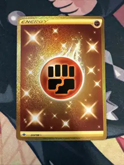 Gold Fighting Energy Secret Rare 233/198 - Chilling Reign - Pokemon TCG - Image 1