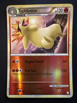 Pokemon Typhlosion 32/123 Heartgold & Soulsilver Reverse Holo (LP/NM) - Image 1