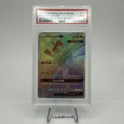 PSA 9 MINT Kartana GX Secret Rare Full Art 117/111 2017 Pokemon Crimson Invasion - Image 2