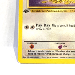 Meowth 56/64 1st Edition Jungle Set Colorless 1999 Pokemon WOTC TCG MP/LP - Image 4